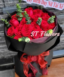 Bó Hoa Hồng Đỏ Sang Trọng Chúc Mừng Sinh Nhật – ST Flowers Quận 7