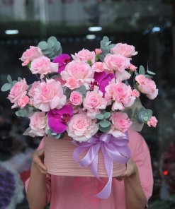 Lẵng hoa khai trương đẹp