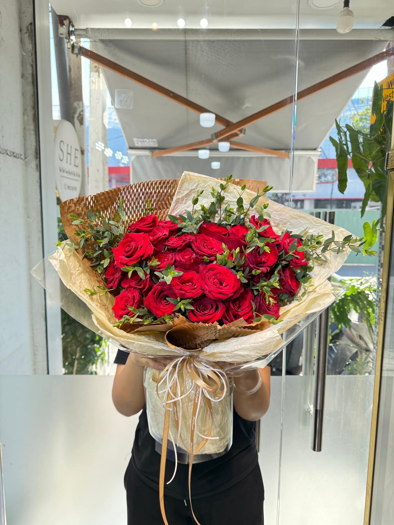 Bó Hoa Hồng Đỏ Tươi Tắn