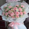 Bó hoa tươi tone hồng thanh lịch tại shop hoa STflowers Quận 7